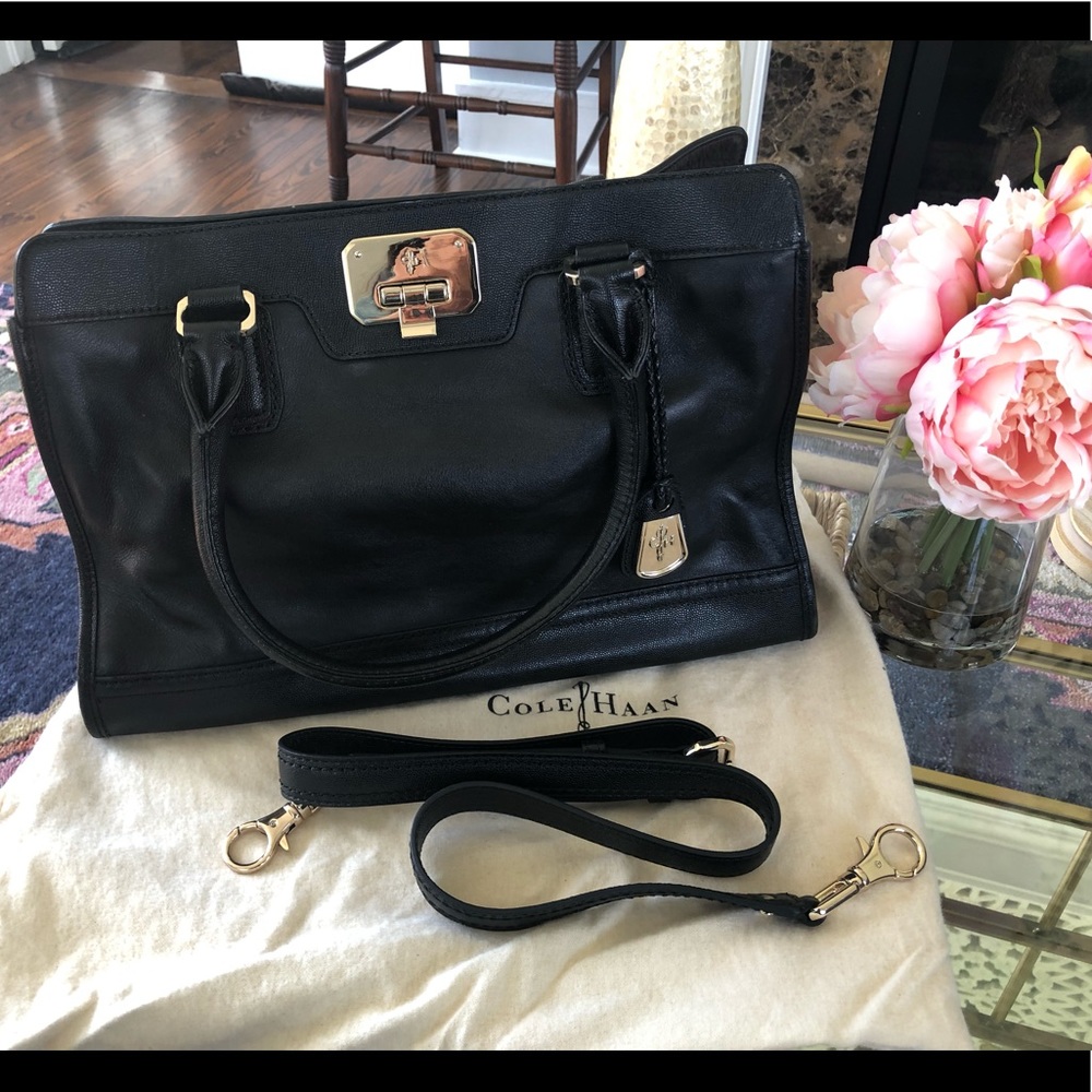 Black Leather Cole Haan bag